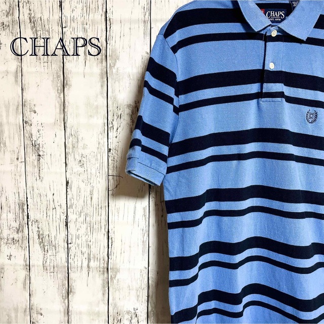 CHAPS(チャップス)のCHAPS チャップス 水色 ポロシャツ メンズのトップス(Tシャツ/カットソー(半袖/袖なし))の商品写真