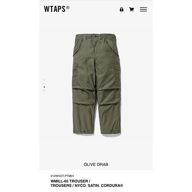 20SS WTAPS WMILL-65 TROUSER