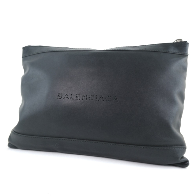 Paloma Picasso(パロマピカソ)のバレンシアガ ネイビー クリップM クラッチバッグ 37373 黒 レディースのバッグ(クラッチバッグ)の商品写真