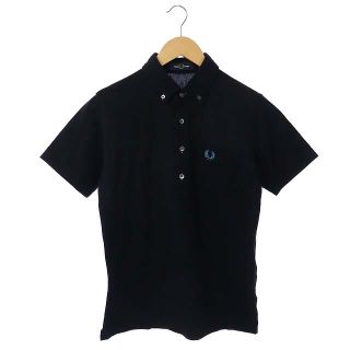 フレッドペリー(FRED PERRY)のフレッドペリー ポロシャツ 半袖 ボタンダウン S ブラック 黒(ポロシャツ)