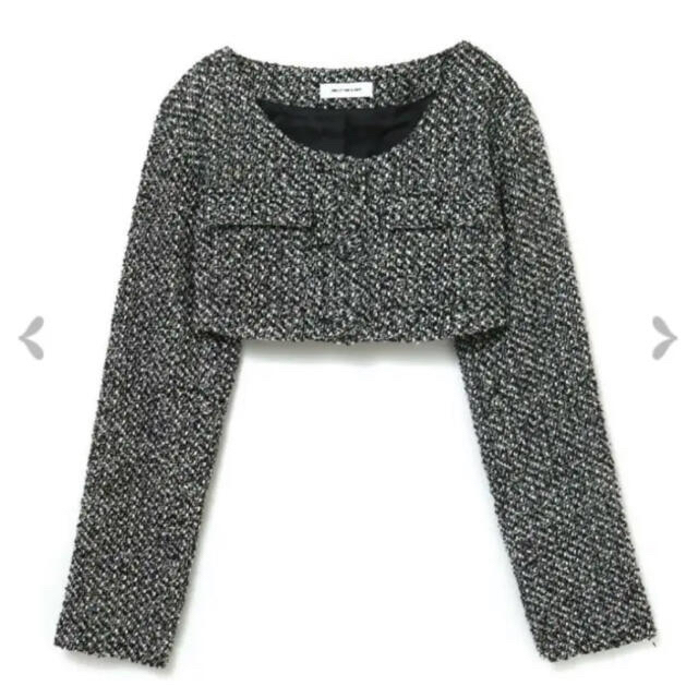 melt the lady cropped tweed jacket