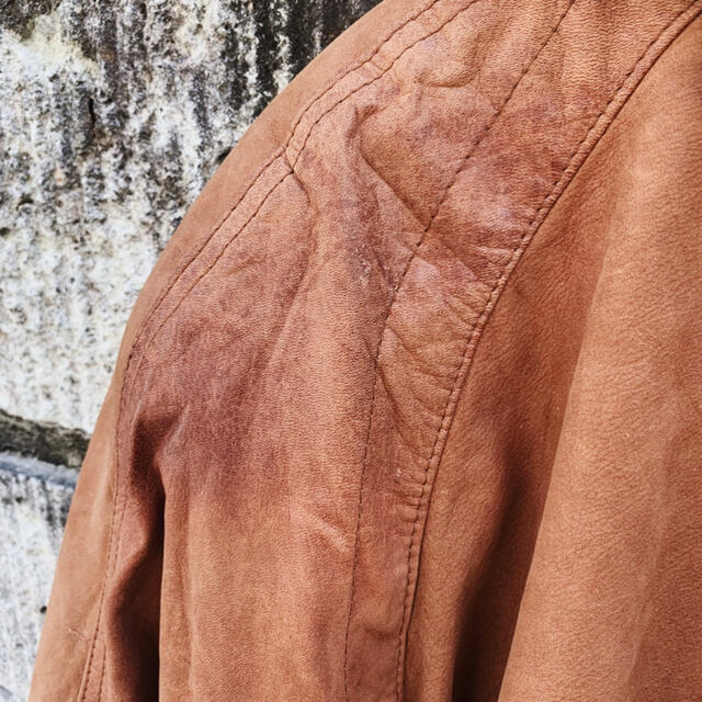 Grimoire - 80-90's Vintage Brown leather jacketの通販 by ぺい's shop｜グリモワールならラクマ 大得価新品