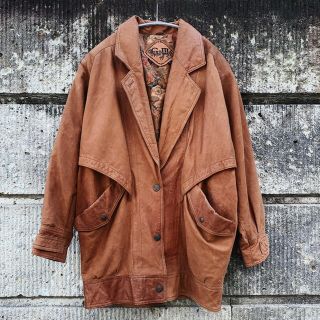 グリモワール(Grimoire)の80-90's Vintage Brown leather jacket(ライダースジャケット)