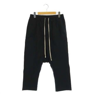 リックオウエンス(Rick Owens)のリックオウエンス 17SS サルエルクロップドパンツ I46 黒 ブラック(サルエルパンツ)