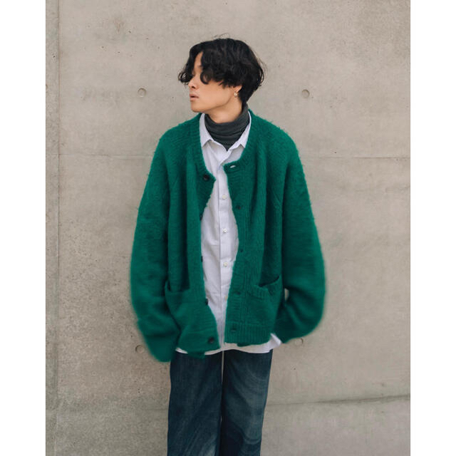 SUNSEA - 20aw stein KID MOHAIR CARDIGAN Greenの通販 by yonce's