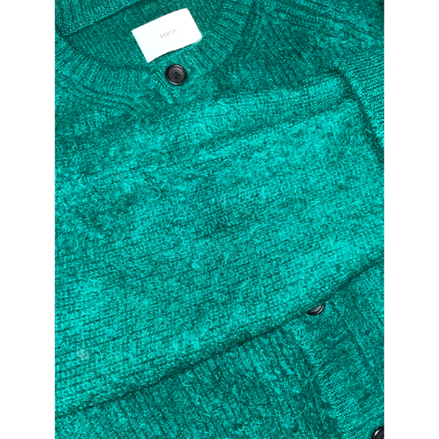 SUNSEA(サンシー)の20aw stein KID MOHAIR CARDIGAN Green メンズのトップス(カーディガン)の商品写真