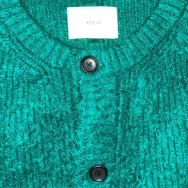 20aw stein KID MOHAIR CARDIGAN Green 流行 41405円引き www.gold-and