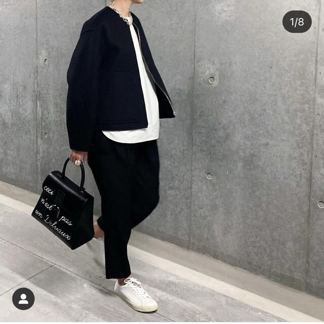 LOHEN ローヘン バックフォルムリバーZIP ブルゾンコート グレー | www