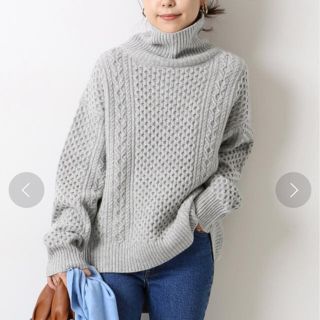 スピックアンドスパン(Spick & Span)の〈あんみつさま専用〉スピックアンドスパン  ケーブルタートル 新品未使用(ニット/セーター)