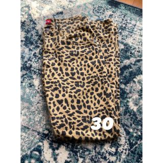 シュプリーム(Supreme)のsupreme 17ss washed regular jean leopard(デニム/ジーンズ)