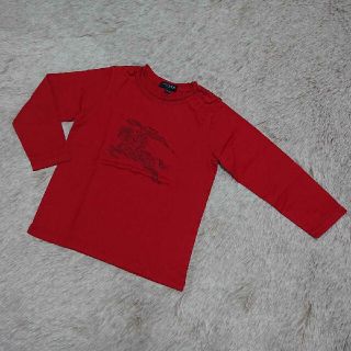 バーバリー(BURBERRY)の★バーバリー キッズ／BURBERRY★ カットソー 赤 100cm(Tシャツ/カットソー)