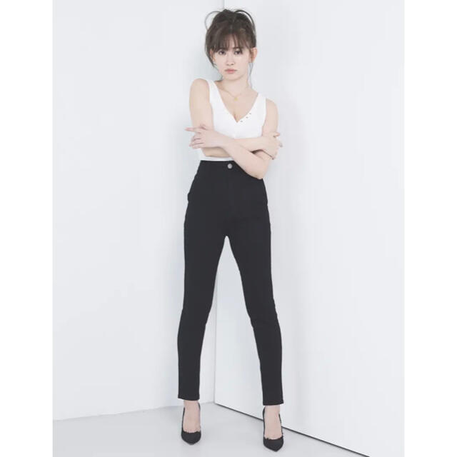 Her lip to Paris High Rise Jeans black29後股ぐり