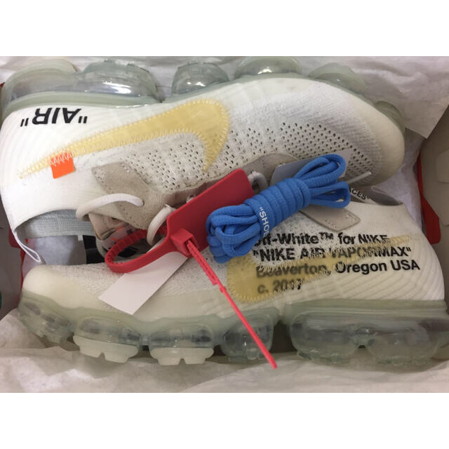 adidasOFF-WHITE NIKE VAPORMAX FLYKNIT27.5白黒セット