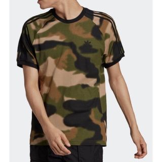 アディダス(adidas)の新品★アディダス カモ 3ストライプ 半袖Tシャツ/S(Tシャツ/カットソー(半袖/袖なし))