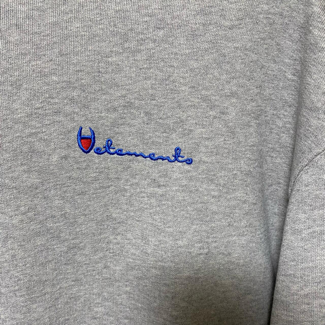 希少 Vetements 16SS チャンピオン 刺繍 スウェット S