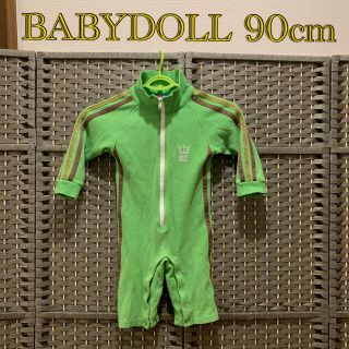 ベビードール(BABYDOLL)のBABYDOLL　90 ロンパース カバーオール スウェット グリーン(その他)