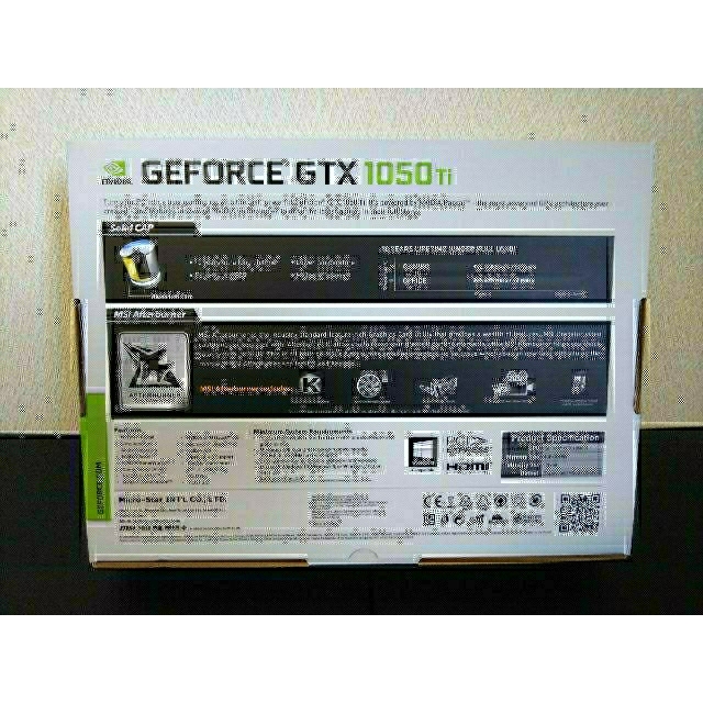 MSI GeForce GTX 1050 Ti 4G OCV2