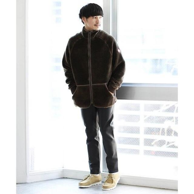 新品 C.E Furry fleece light jacket S ブラウン