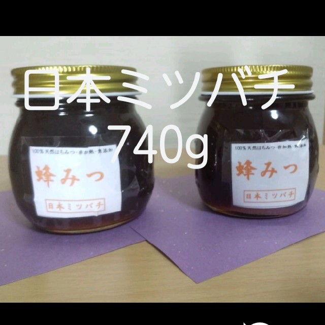 日本ミツバチの蜂蜜  740g   370g×2本 食品/飲料/酒の食品(その他)の商品写真