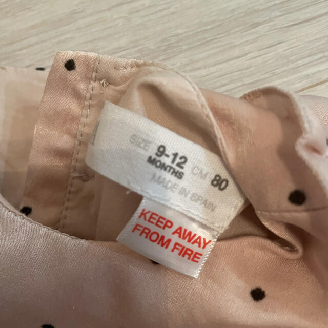 ZARA KIDS(ザラキッズ)のZara baby ワンピース　ドット  ピンク キッズ/ベビー/マタニティのベビー服(~85cm)(ワンピース)の商品写真