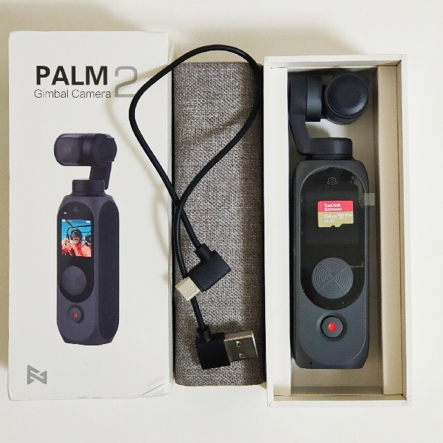 FIMI Palm2　ジンバルカメラ 64gb  4K/30fps ビデオ スマホ/家電/カメラのカメラ(ビデオカメラ)の商品写真