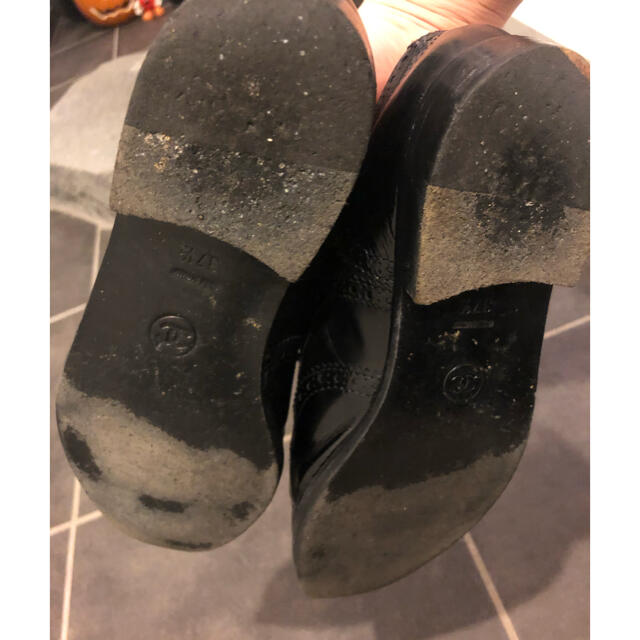 CHANEL(シャネル)のあいぽん様専用　ヴィンテージ　CHANEL ローファー　371/2 レディースの靴/シューズ(ローファー/革靴)の商品写真