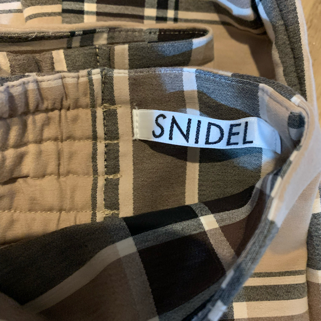 SNIDEL(スナイデル)のSNIDEL ハイウエストタイトヘムフレアチェックスカート レディースのスカート(ロングスカート)の商品写真