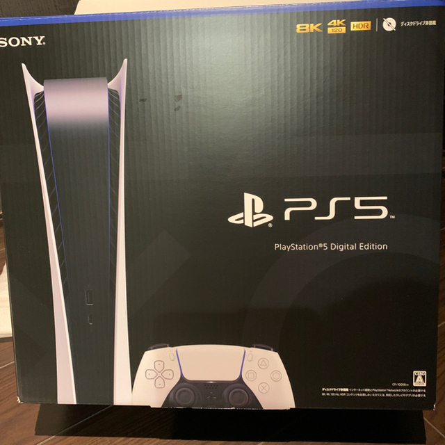 PlayStation(プレイステーション)のSONY PS5 デジタルエディション CFI-1000B01 本体 エンタメ/ホビーのゲームソフト/ゲーム機本体(家庭用ゲーム機本体)の商品写真