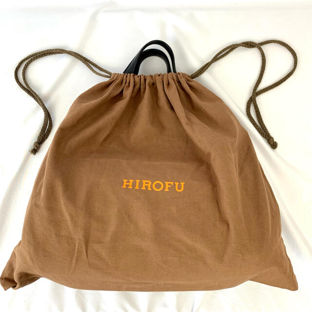 【極美品】ヒロフ パフータ シボ革 ハンドバッグ A4収納可能 ブラック レザー