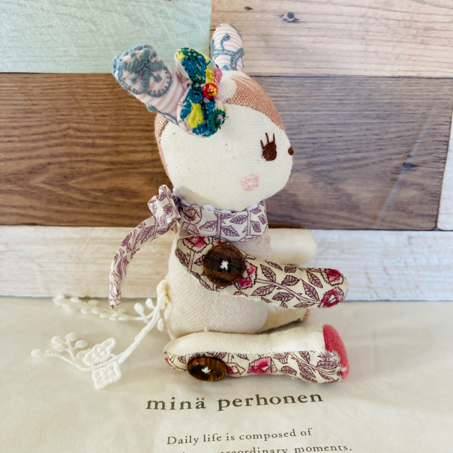 mina perhonen(ミナペルホネン)のミナペルホネン　うさちゃん☆彡 ハンドメイドのぬいぐるみ/人形(ぬいぐるみ)の商品写真