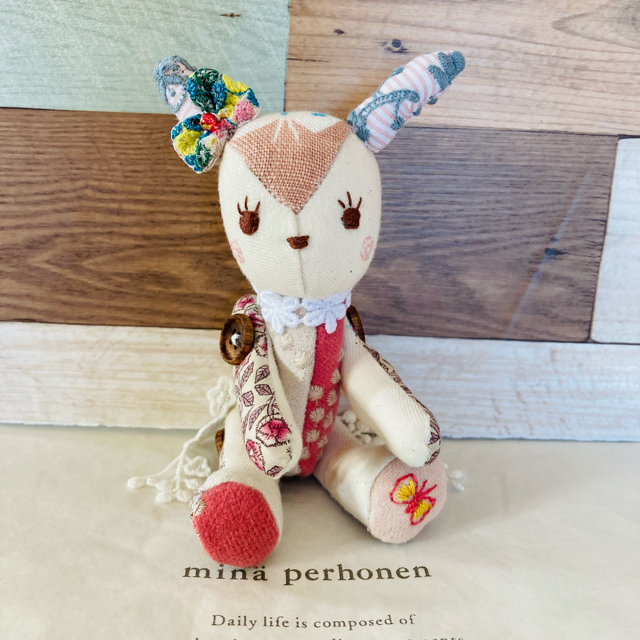 mina perhonen(ミナペルホネン)のミナペルホネン　うさちゃん☆彡 ハンドメイドのぬいぐるみ/人形(ぬいぐるみ)の商品写真