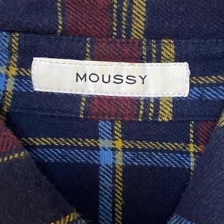 マウジー(moussy)のmoussy ロングチェックシャツ　フリーサイズ(シャツ/ブラウス(長袖/七分))