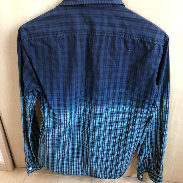 長袖　シャツ　ブルー メンズのトップス(シャツ)の商品写真