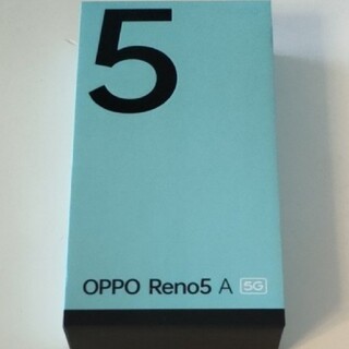 オッポ(OPPO)の【新品同様】OPPO Reno 5A シルバーブラック デュアルSIM対応版(スマートフォン本体)