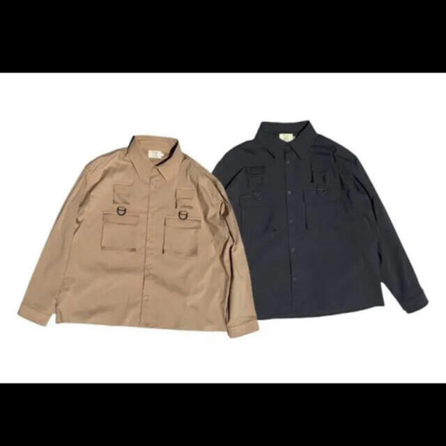 CONNETT FISHING SHIRTS ネイビー　サイズL