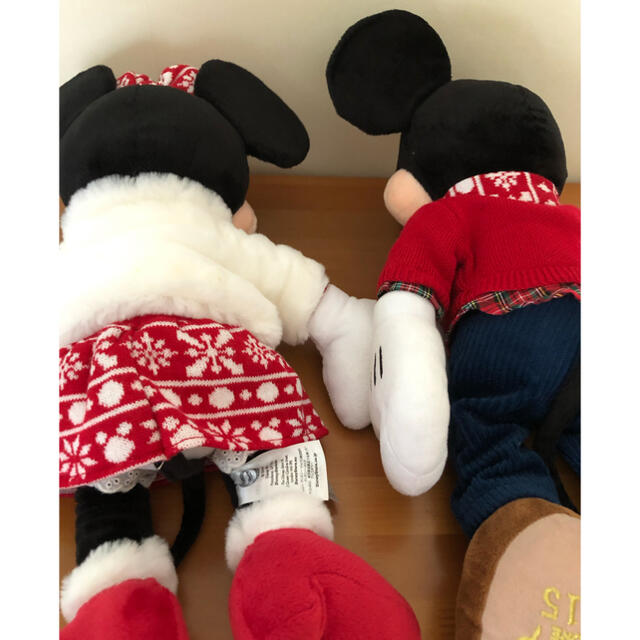 Disney(ディズニー)の期間限定値下げ　ディズニー ぬいぐるみ ミッキー&ミニー 2015年クリスマス エンタメ/ホビーのおもちゃ/ぬいぐるみ(ぬいぐるみ)の商品写真