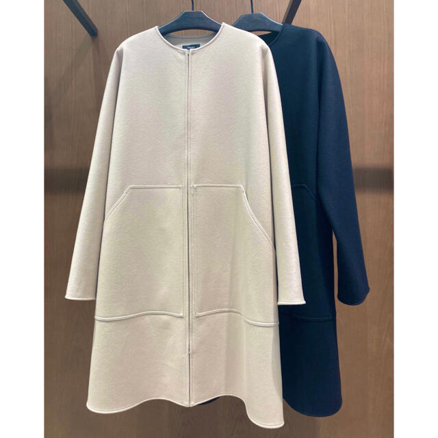 Theory 21ss ノーカラーコート - ロングコート