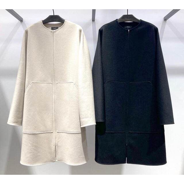 Theory 21ss ノーカラーコート - ロングコート