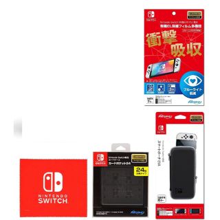 ニンテンドウ(任天堂)のNintendo Switch保護フィルム多機能セット（有機ELモデル専用）(保護フィルム)