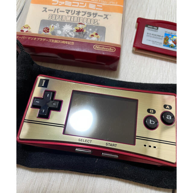 ゲームボーイミクロ スーパーマリオブラザーズ ソフト付き 【中古