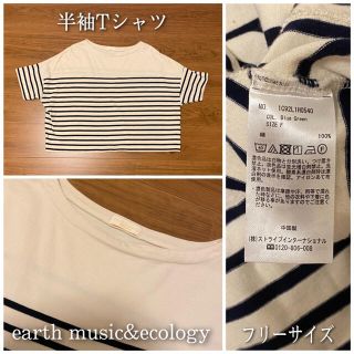 アースミュージックアンドエコロジー(earth music & ecology)の半袖Tシャツ(Tシャツ(半袖/袖なし))