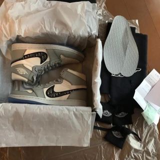 ディオールオム(DIOR HOMME)の国内正規品 DIOR JORDAN NIKE 28 US10 44(スニーカー)