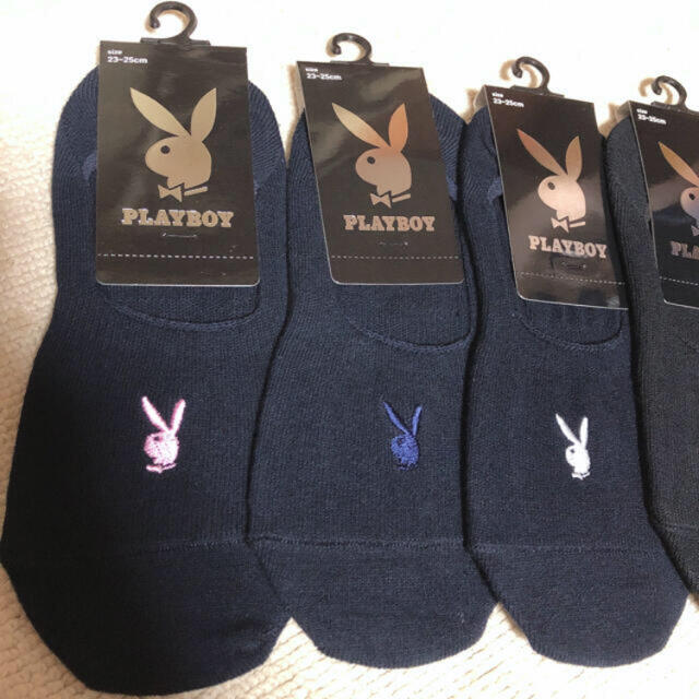 PLAYBOY(プレイボーイ)のプレイボーイ　カバーソックス5足組 レディースのレッグウェア(ソックス)の商品写真