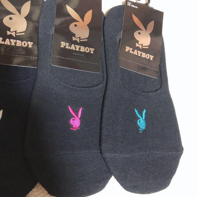 PLAYBOY(プレイボーイ)のプレイボーイ　カバーソックス5足組 レディースのレッグウェア(ソックス)の商品写真