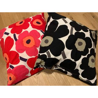 マリメッコ(marimekko)の値下げ　マリメッコ　クッションカバー（カバーのみ）(クッションカバー)