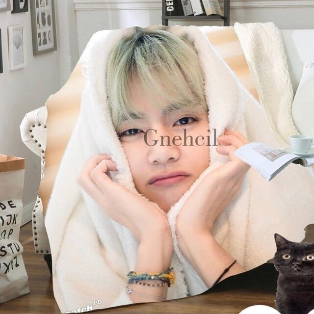 BTS V テテ テヒョン ブランケット サイズ大きめ | フリマアプリ ラクマ