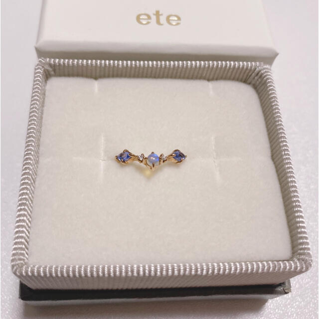 ete(エテ)のete ピンキーリング オパール タンザナイト ダイヤ 美品 レディースのアクセサリー(リング(指輪))の商品写真