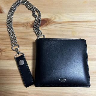 セリーヌ(celine)のK様専用 CELINE  チェーン付2つ折財布 ブラック(折り財布)