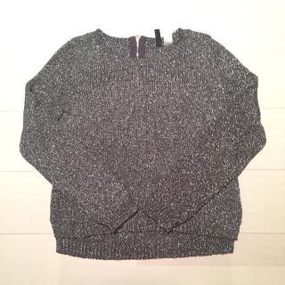 エイチアンドエム(H&M)のH&M シルバーニット(ニット/セーター)