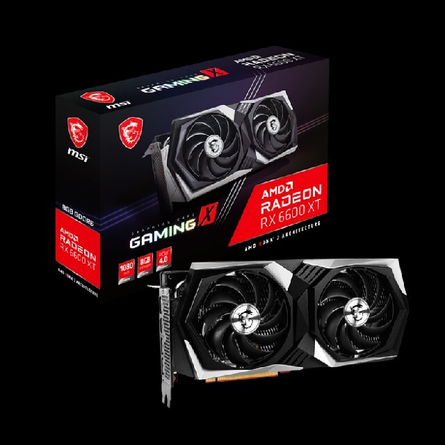 魅力の MSI Radeon RX 6600 XT GAMING X 8G